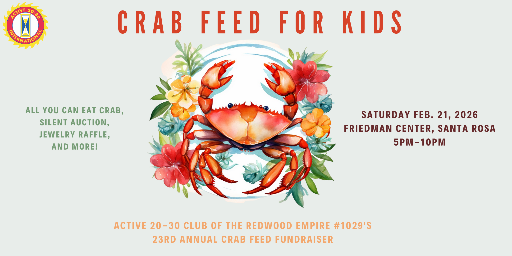2026 Crab Feed Banner